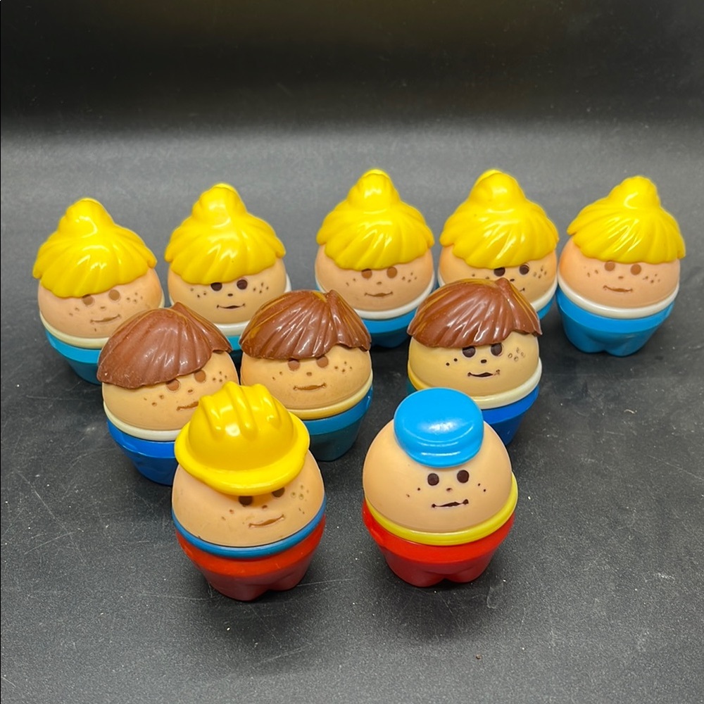 Vintage 90s Fisher Price People set of 10 Assorted Kid Toy Figures